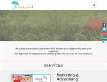 Tablet Screenshot of itsallgoodmediainc.com